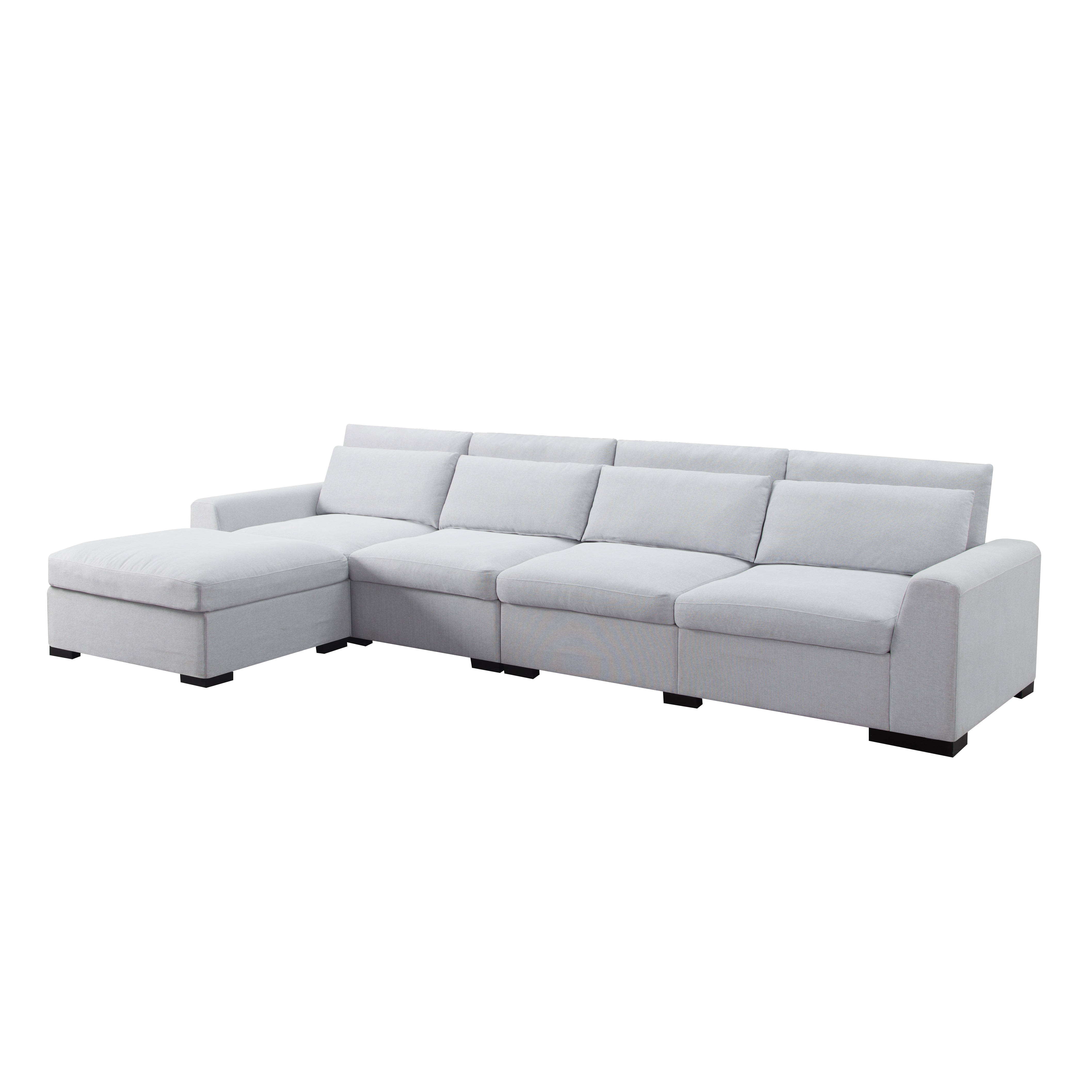 149” Modular Sectional Sofa with ottoman